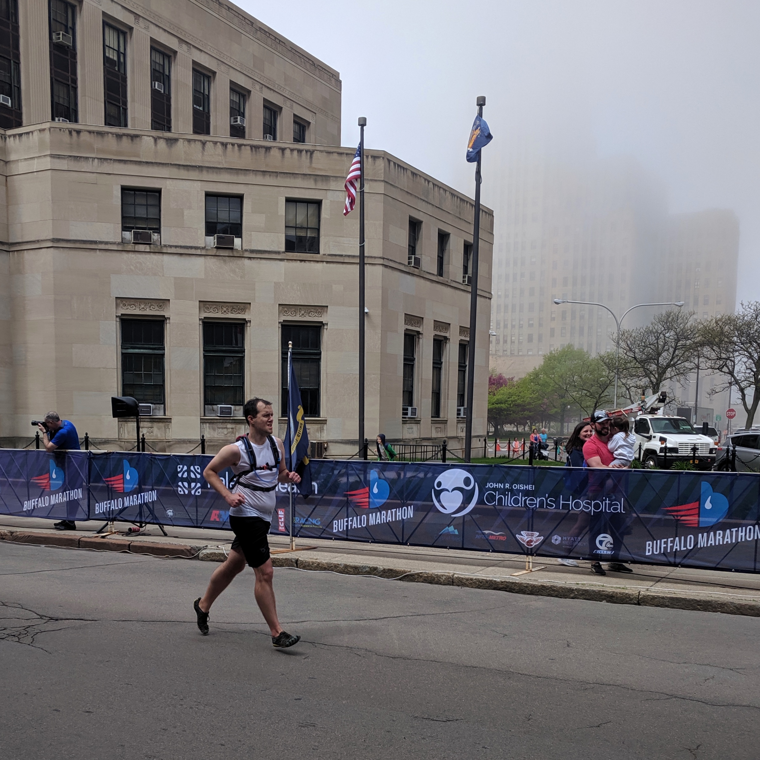 A Marathon in Buffalo Running with Eric