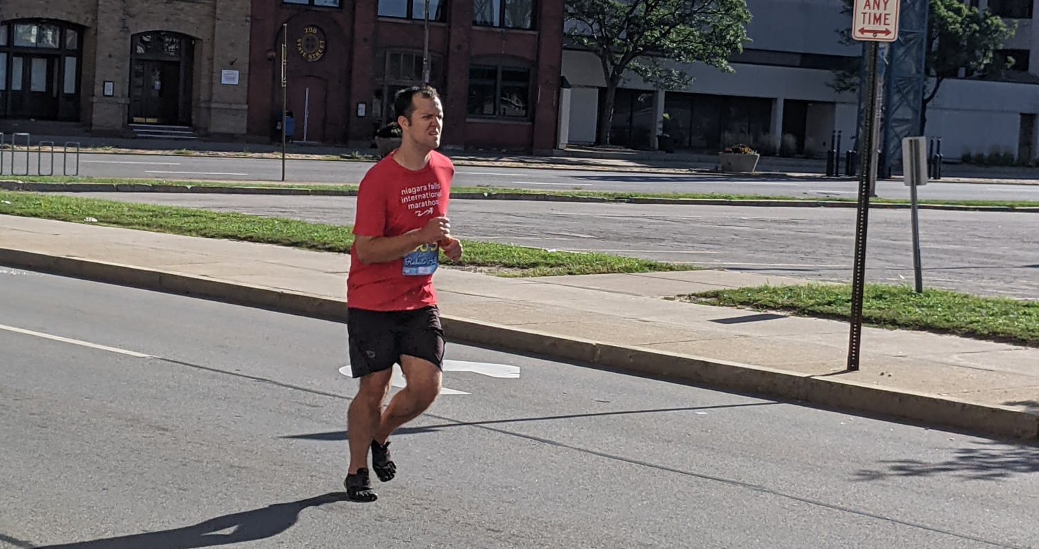 Rochester Half Marathon Running with Eric